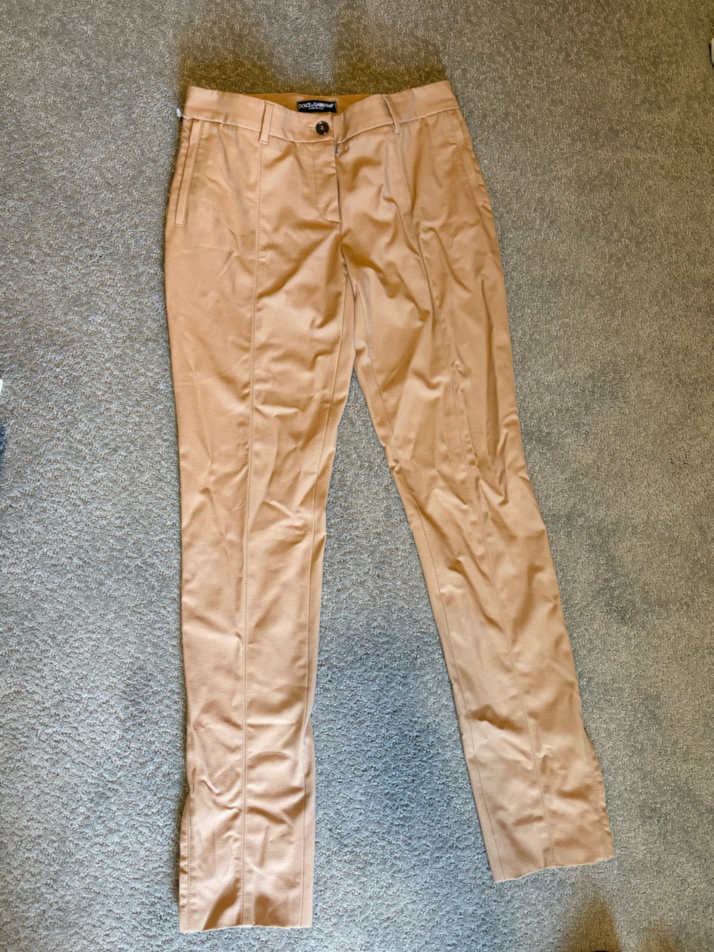 Dolce & Gabbana Chino Trousers in Light Tan